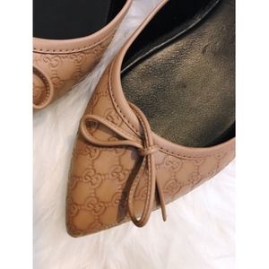 Gucci Shoes - NEW Gucci Agatha GG Point-Toe Flats - size 8 Gucci Shoes - NEW Gucci Agatha GG Point-Toe Flats - size 8